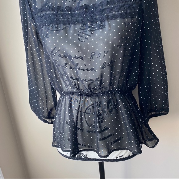 Lily Rose Sheer Blouse - Picture 6 of 9